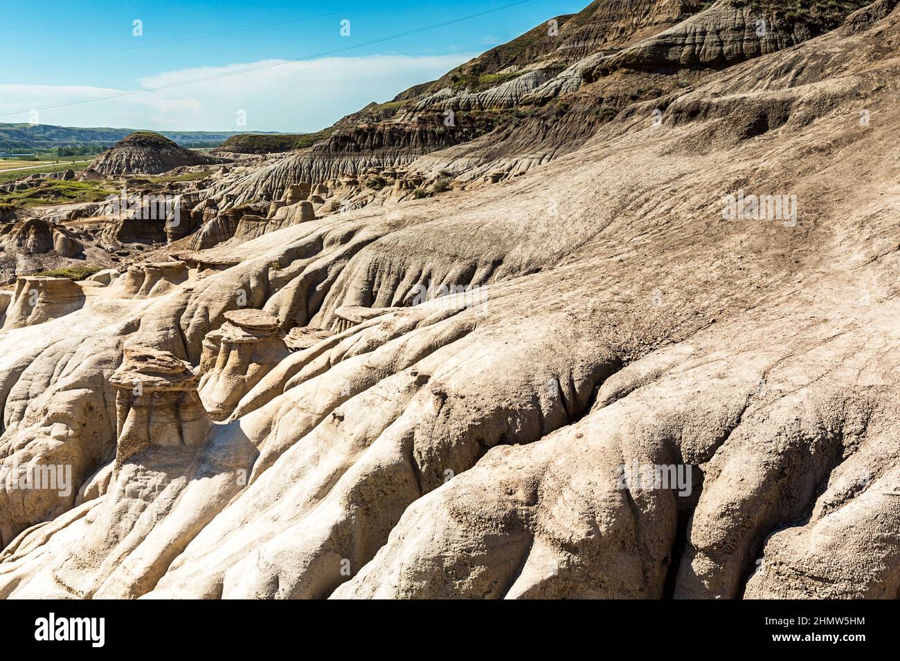 Drumheller valley in Canada alberta Stock Photo Alamy