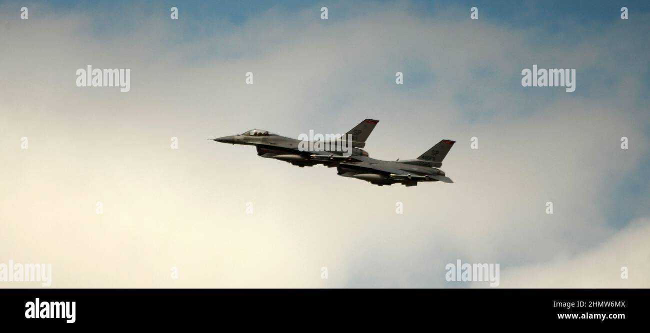 General Dynamics F-16 Fighting Falcon Stock Photo