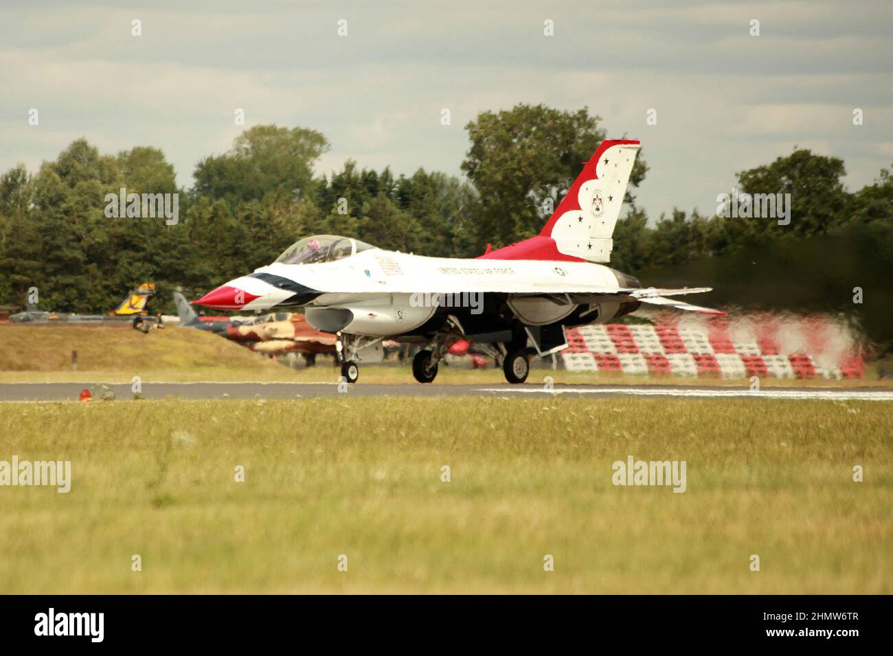 USAF F16D Air Demonstration Squadron, Thunderbirds Stock Photo