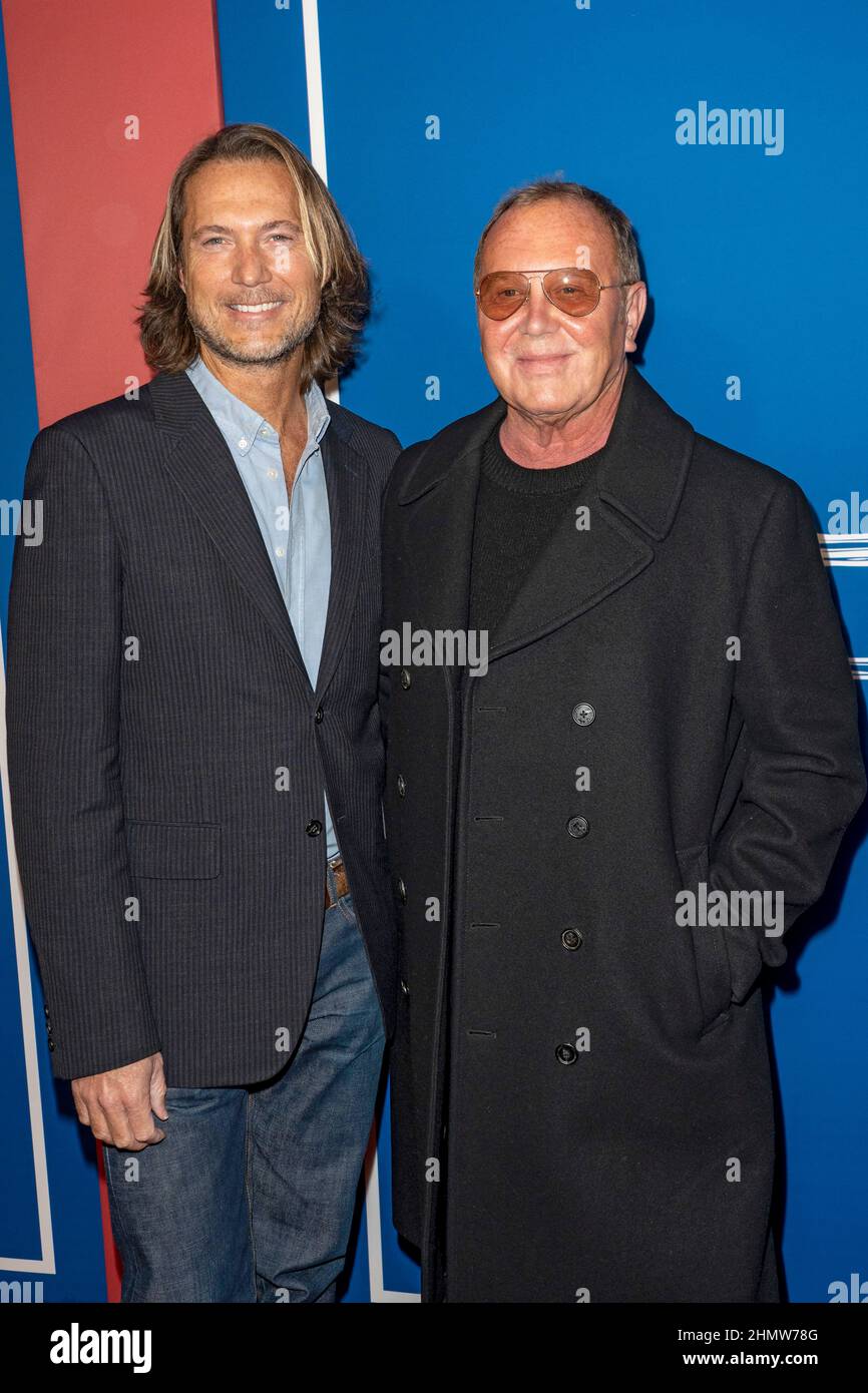 New York, United States. 10th Feb, 2022. Lance LePere and Michael Kors  attend the opening night of "The Music Man" on Broadway at Winter Garden  Theatre in New York City. Credit: SOPA