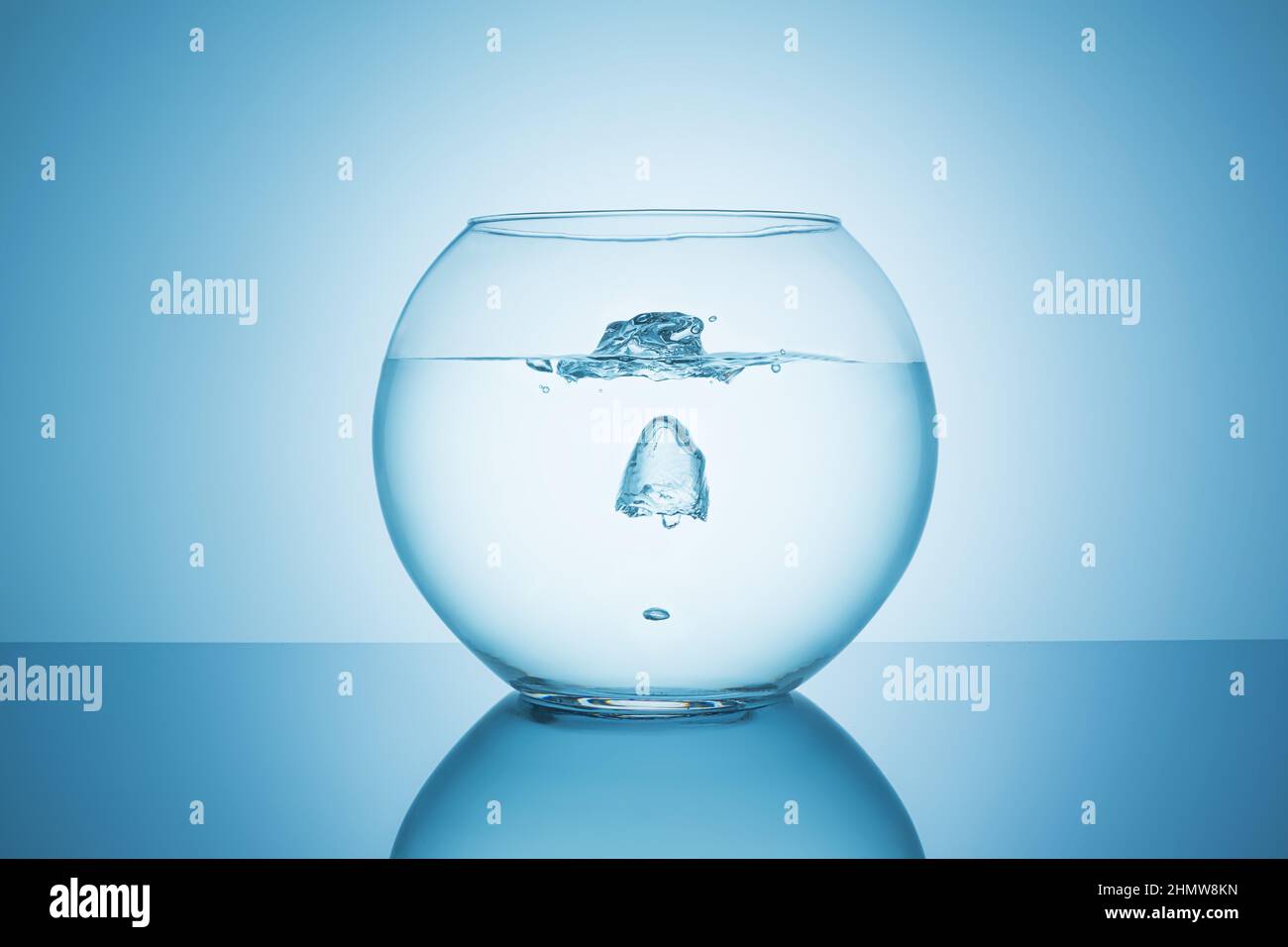 oxygen bubble in a fishbowl Stock Photo Alamy