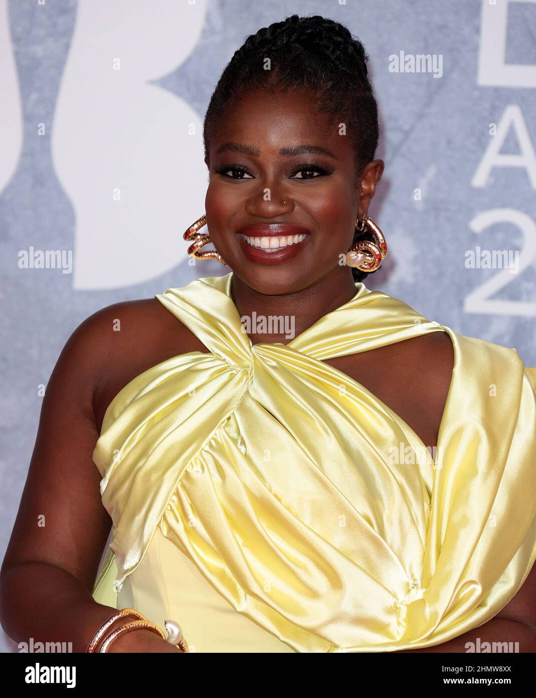 Feb 08, 2022 - London, England, UK - Clara Amfo attends BRIT Awards