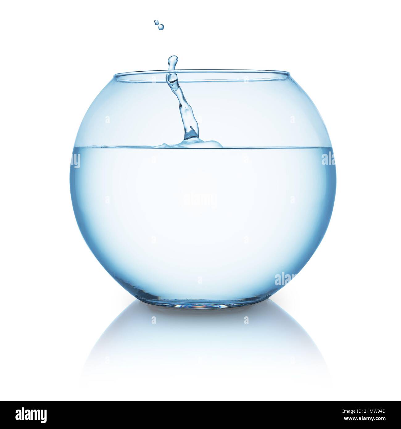 fishbowl with water splash Stock Photo Alamy
