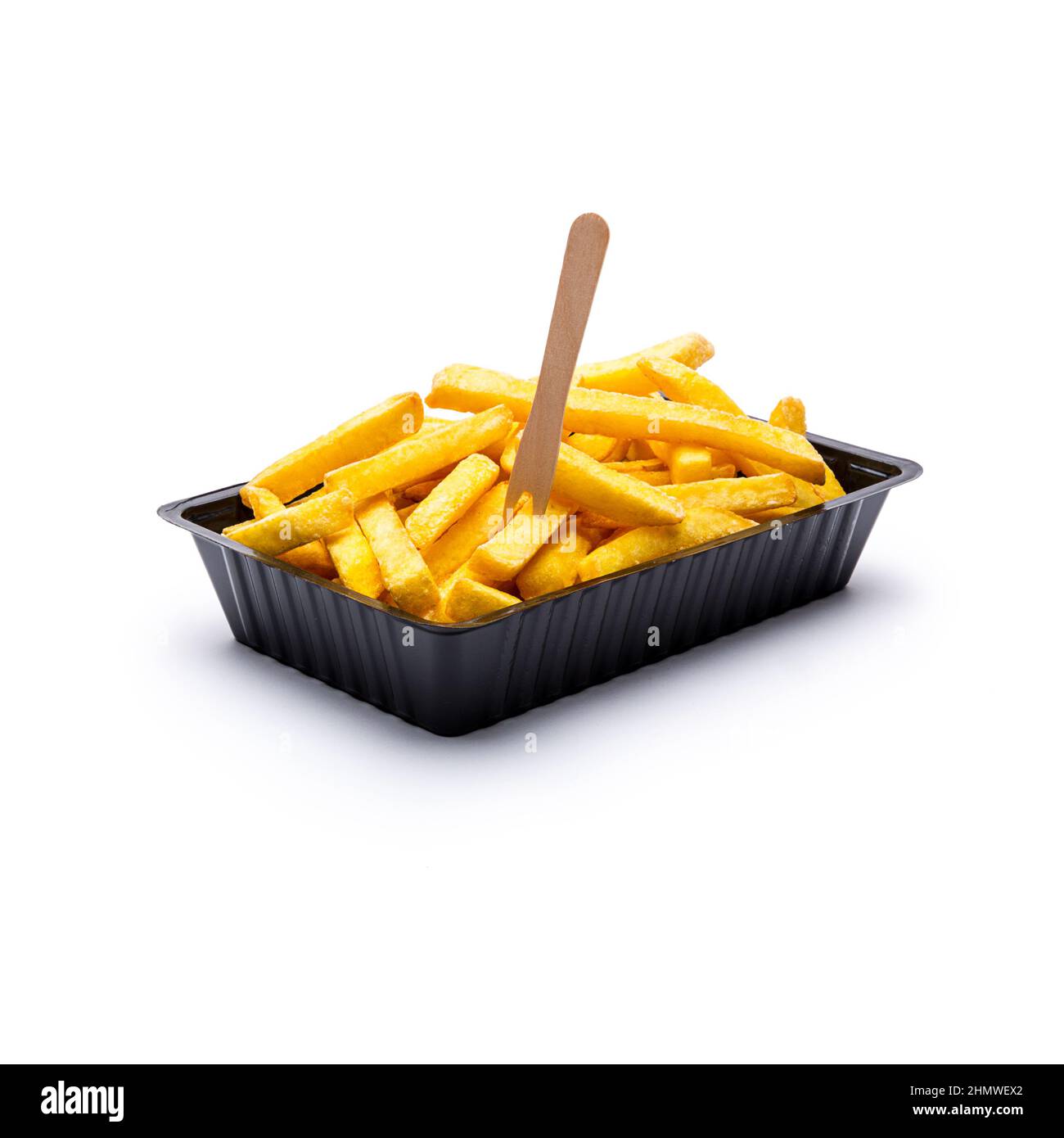 Fries Shell shell of pommes fries on white Stock Photo - Alamy