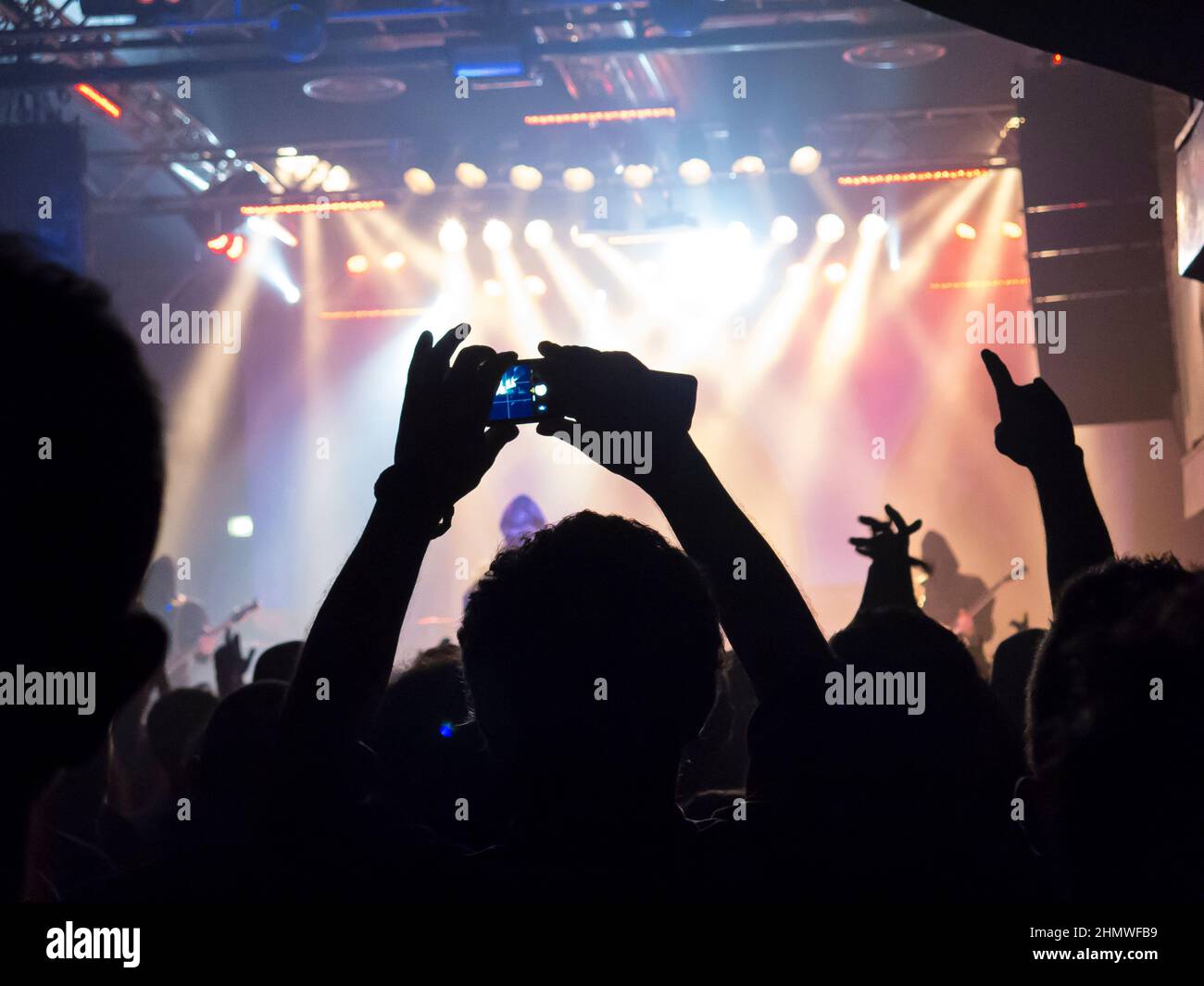 Heads people rock concert bright hi-res stock photography and images ...