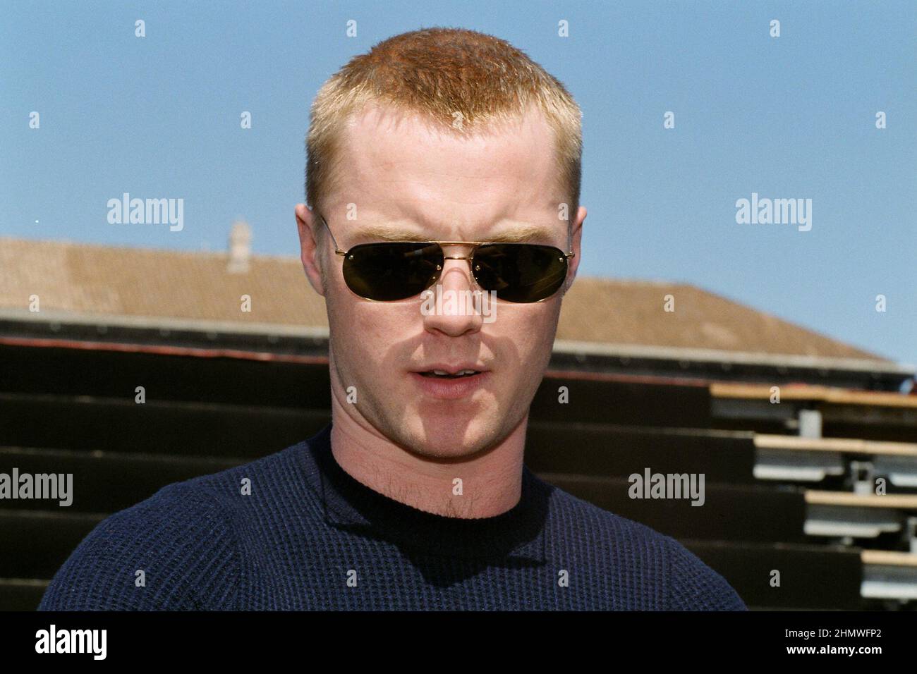 Napoli Italy 2002-05-28  : Ronan Keating in the backstage of the musical event 'Festivalbar 2002' Stock Photo