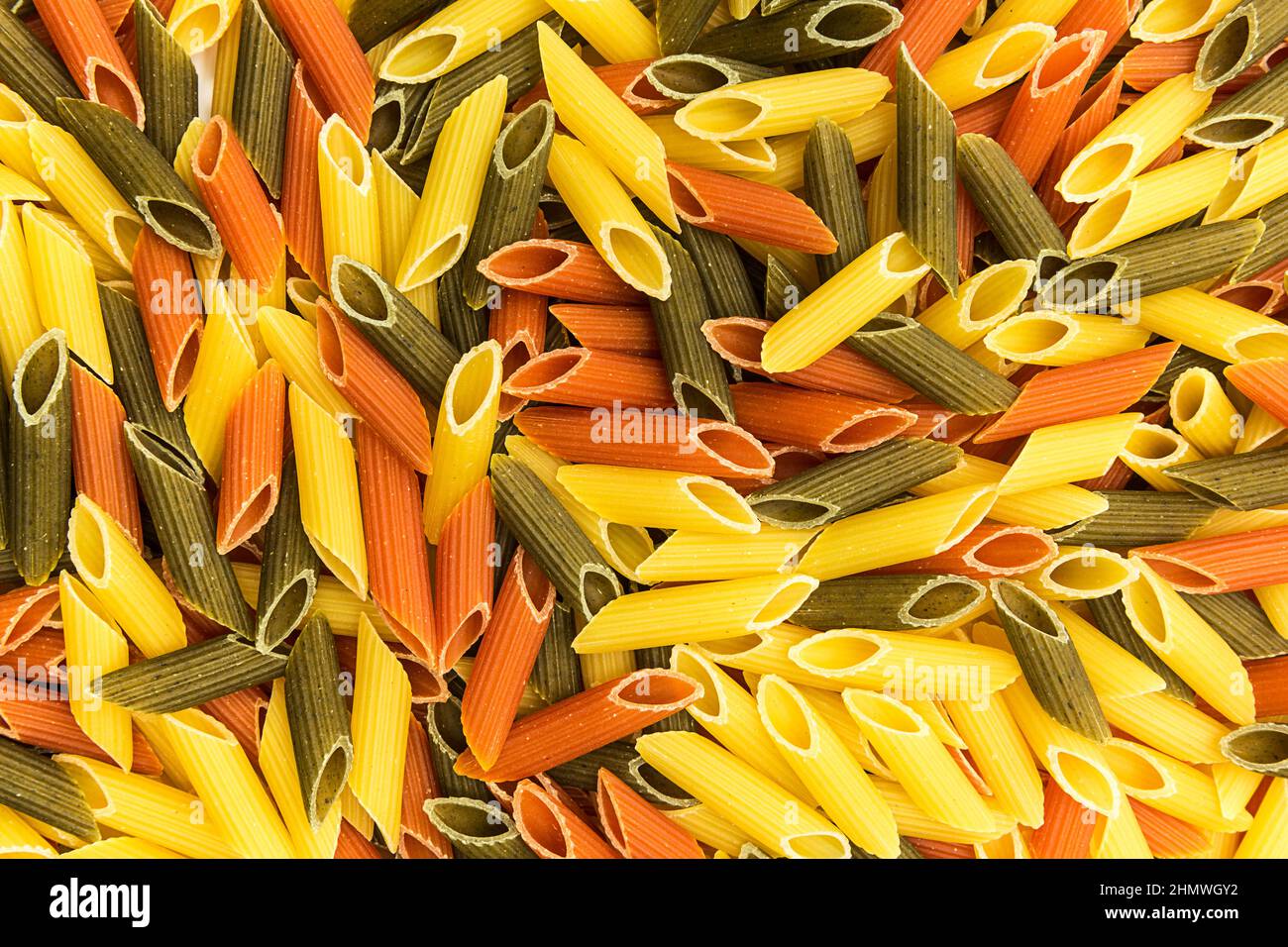 colorful penne pasta background Stock Photo Alamy