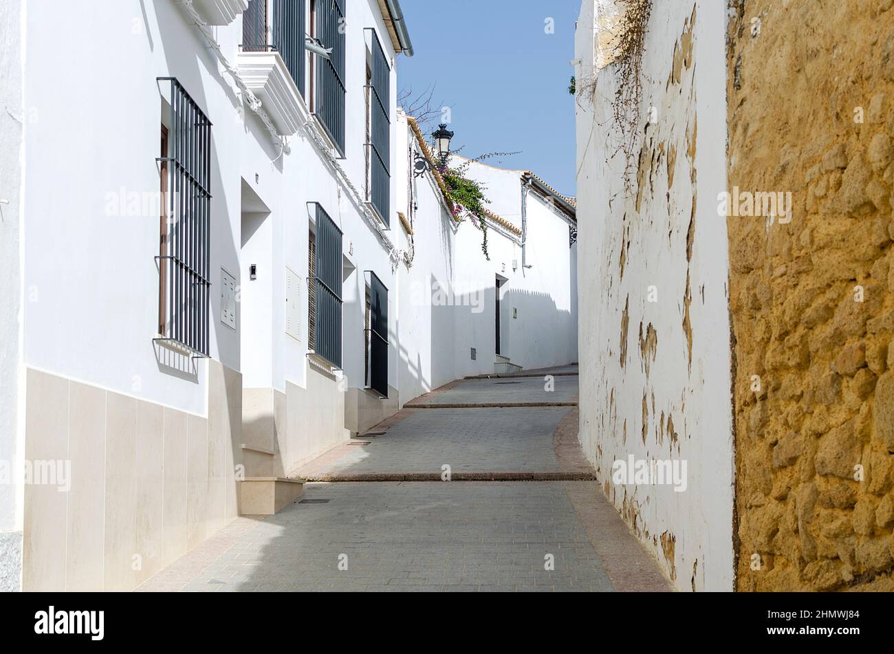 Typical street in the village of Osuna, Seville, Spain Stock Photo