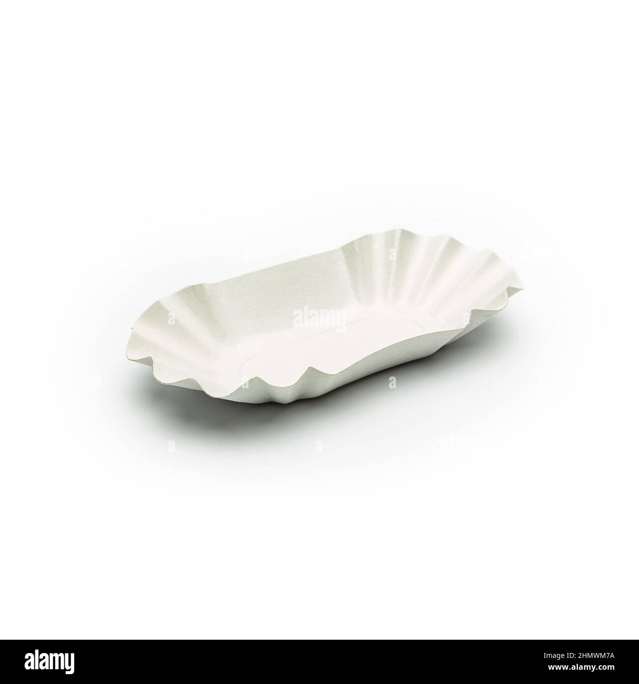 Fries Shell empthy fries shell on white Stock Photo - Alamy