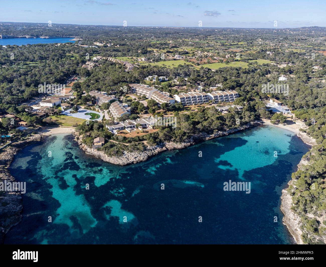 Caló de sa Torre, Porto Petro, Santanyi, Mallorca, Balearic Islands, Spain Stock Photo