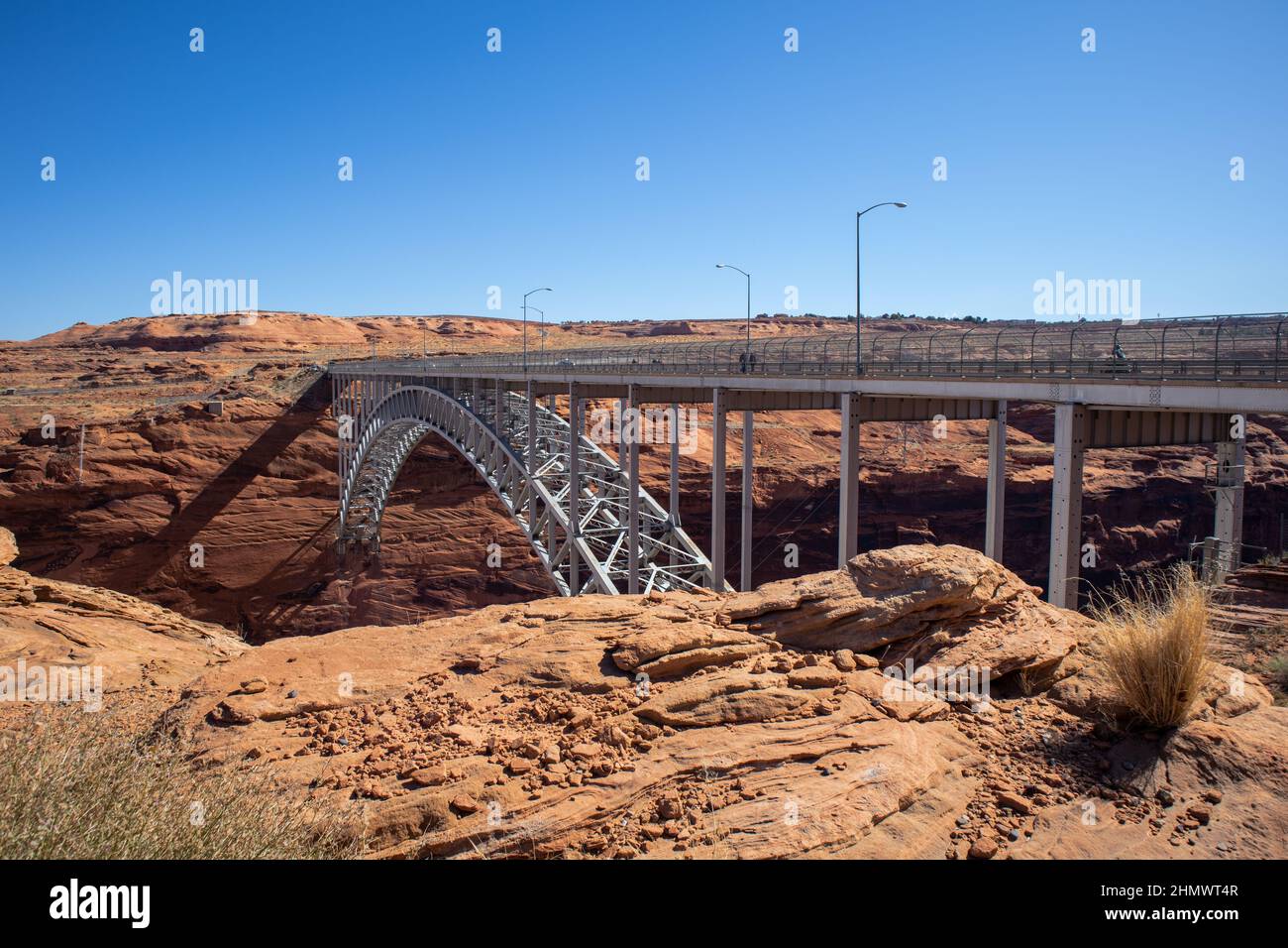 Glen Canyon Dam Bridge in Arizona, USA Stock Photo