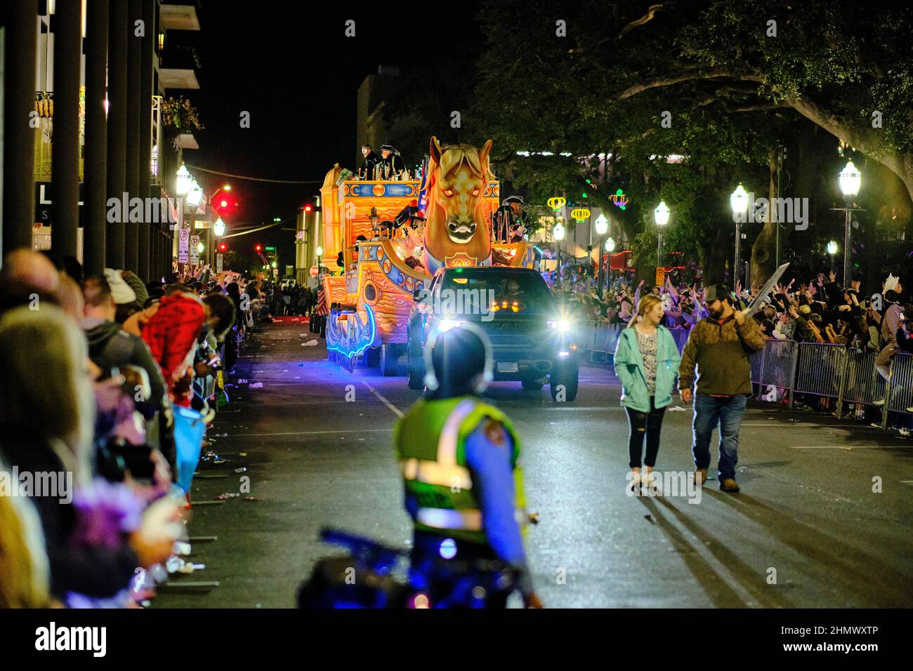 the first mardi gras parade
