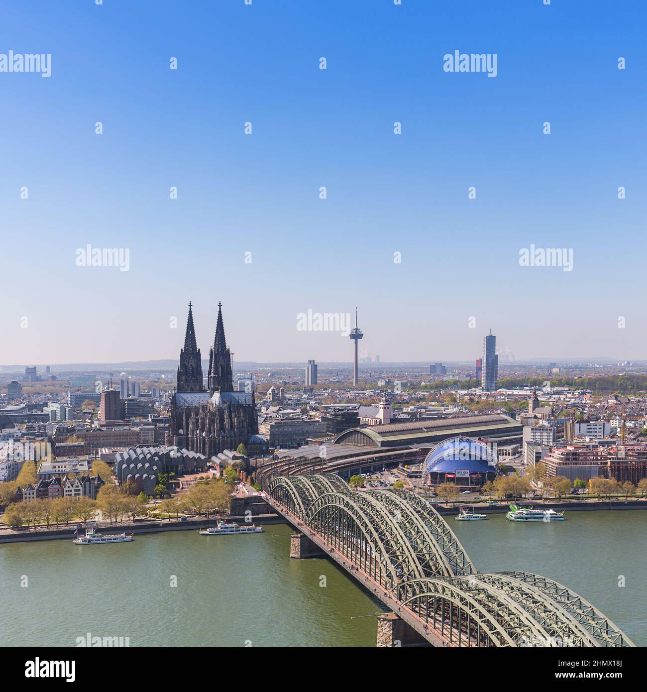 Cologne city in germany at spring Stock Photo - Alamy