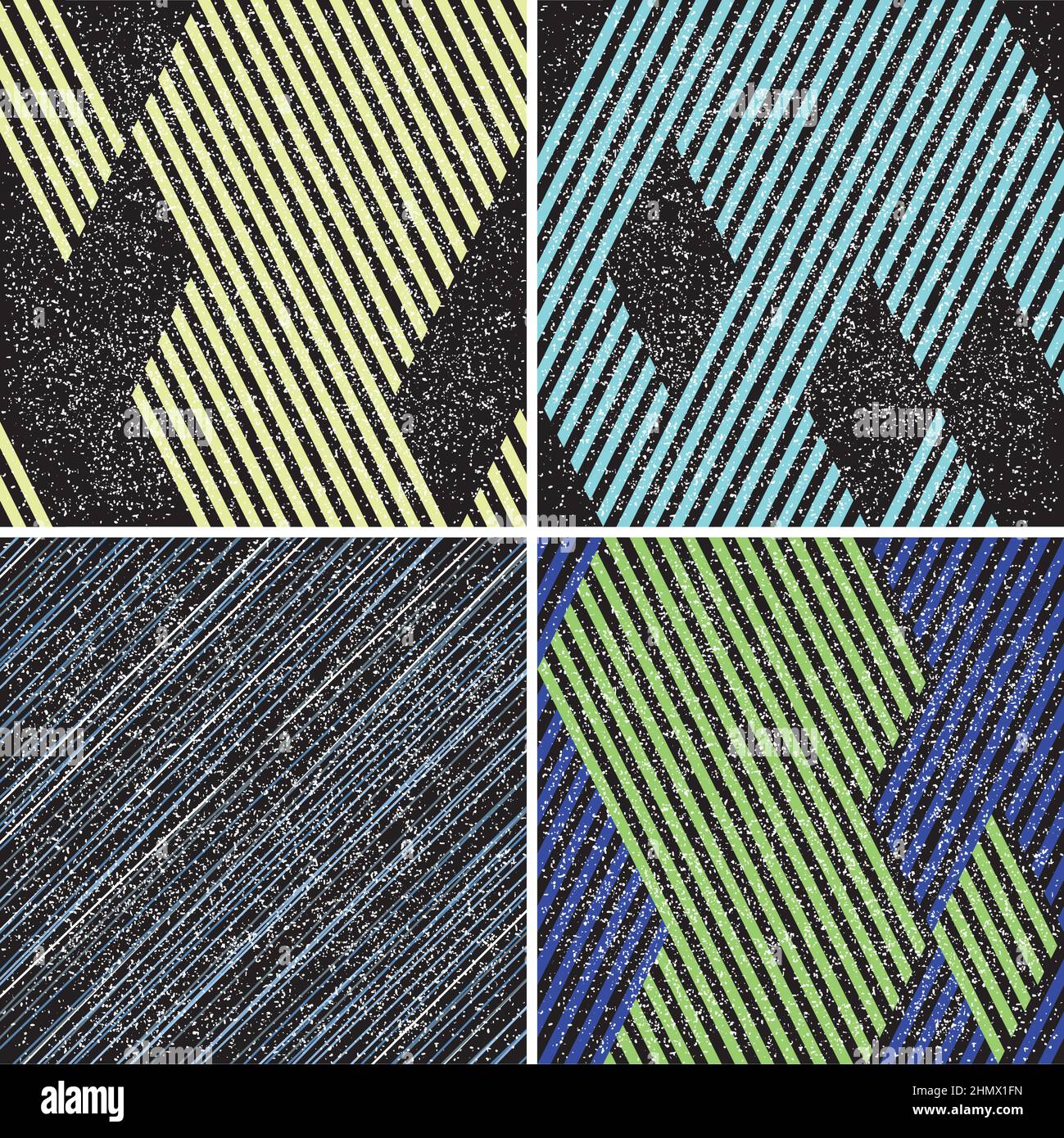 4 different vector patterns in the same package(eps). One pattern is paid and 3 are free (white dividing lines) Stock Vector