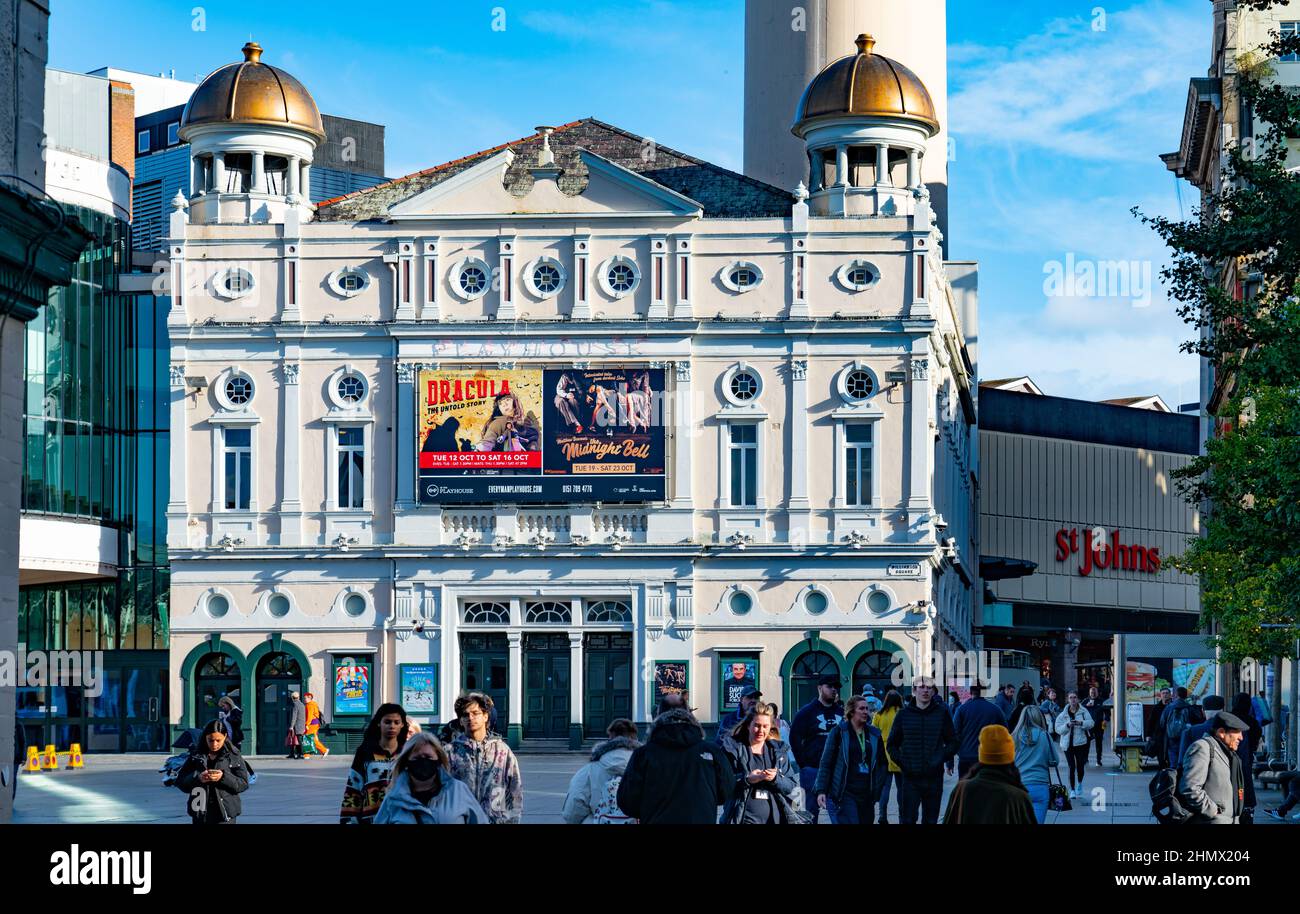 The Playhouse Theatre, Williamson Square, Liverpool, UK. Image taken in October 2021. Stock Photo