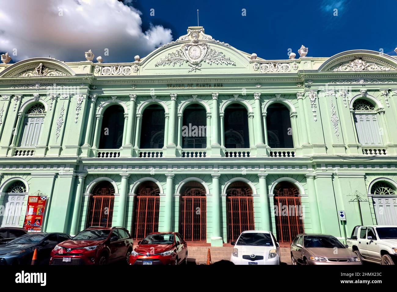 The historic National Theater, Santa Ana, El Salvador Stock Photo