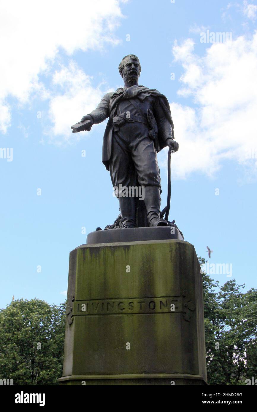 Statue of David Livingstone, in East Princes Street Gardens, 1876 work by Amelia Robertson Hill