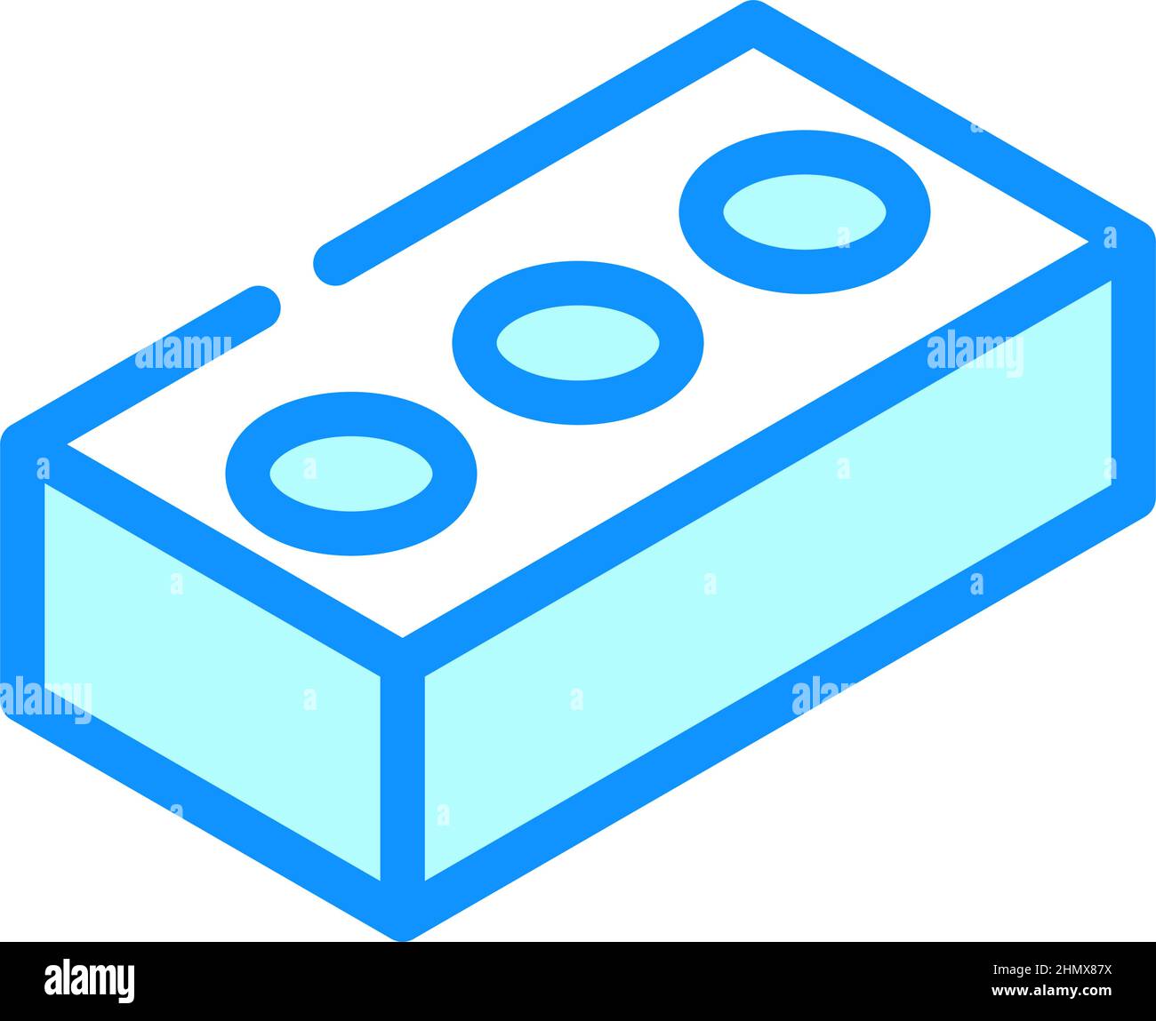 hollow brick color icon vector illustration Stock Vector Image & Art ...