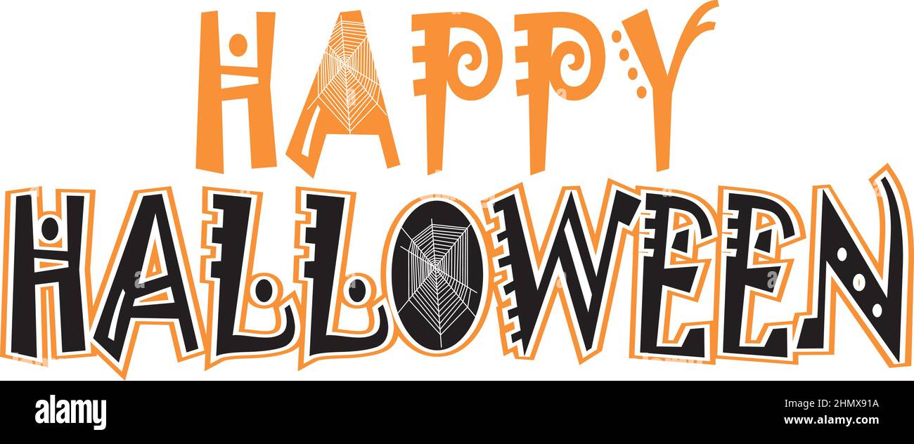 Halloween Vector Illustration Stock Vector Image & Art - Alamy