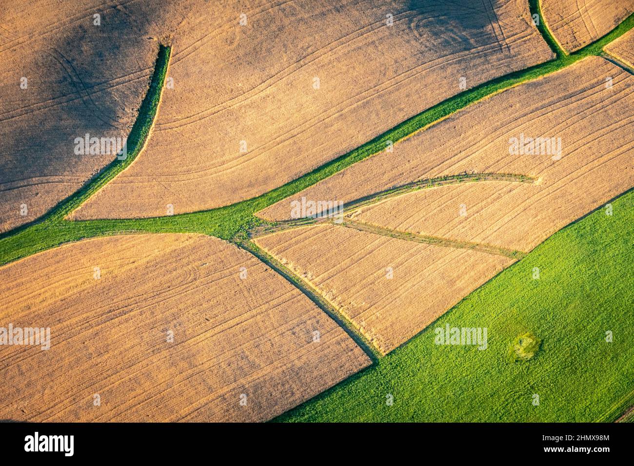 Aerial of farmland along the Eastern Shore of Maryland Stock Photo Alamy