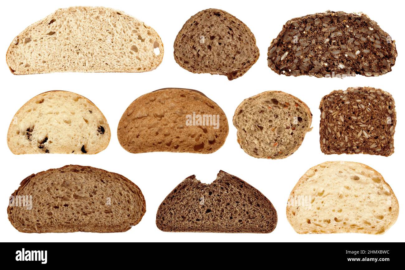 Slices of different types of bread hires stock photography and images Alamy