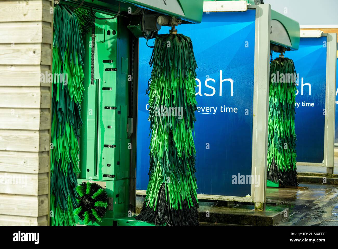 Automatic car wash for passenger cars,stationary car wash Stock Photo