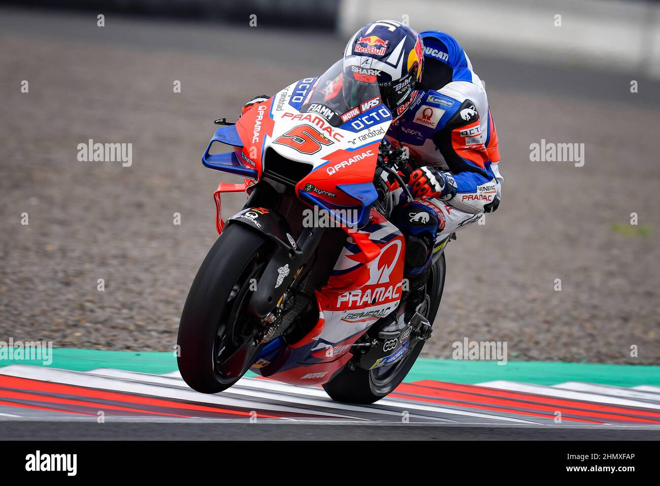 Official MotoGP tests at the Pertamina Mandalika International Street  Circuit . Indonesia February 12, 2022. In picture: 05 Johann Zarco Test  oficiales de MotoGP en el Circuito Internacional de Mandalika, Indonesia 12