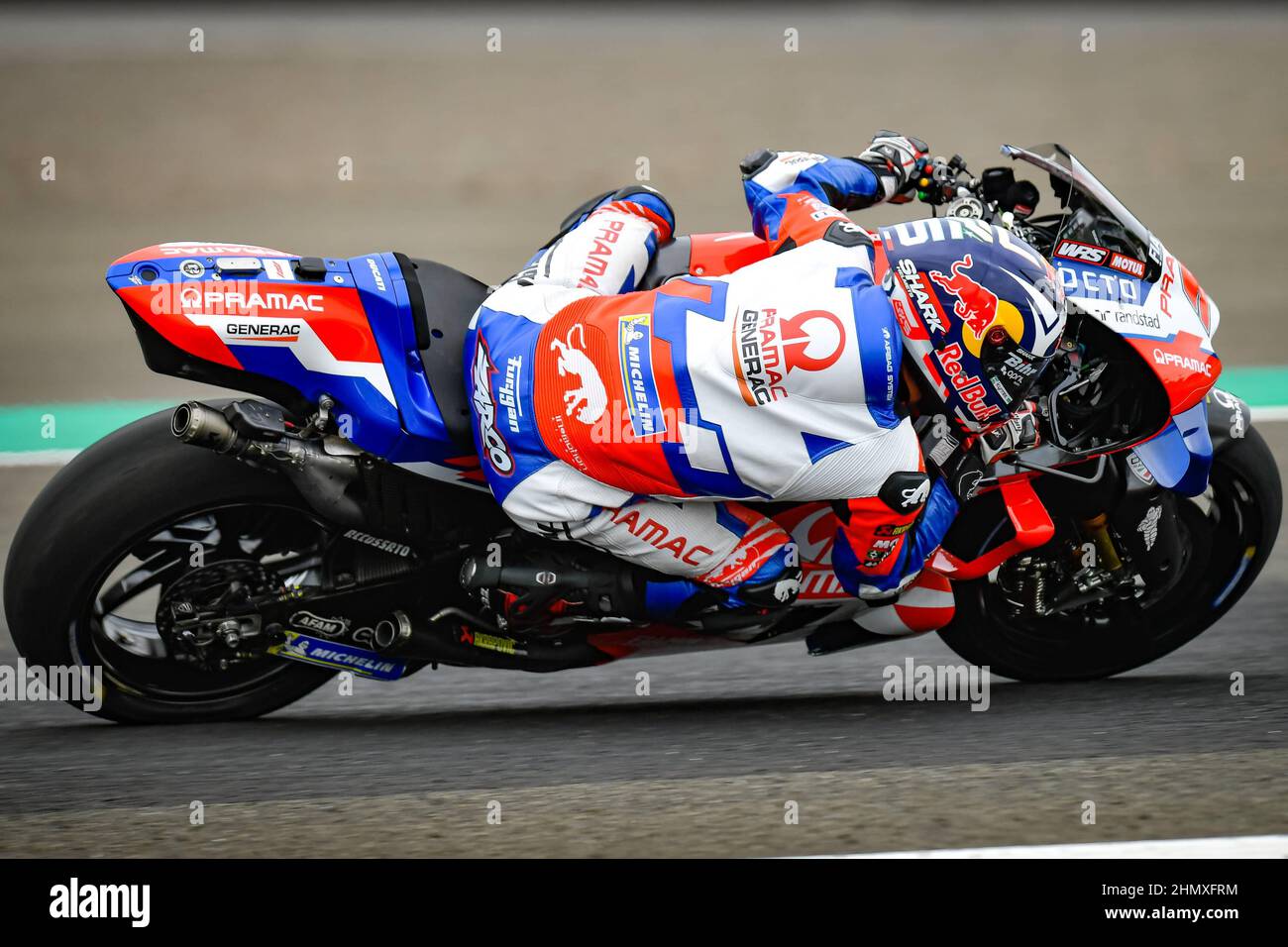 Official MotoGP tests at the Pertamina Mandalika International Street  Circuit . Indonesia February 12, 2022. In picture: 05 Johann Zarco Test  oficiales de MotoGP en el Circuito Internacional de Mandalika, Indonesia 12