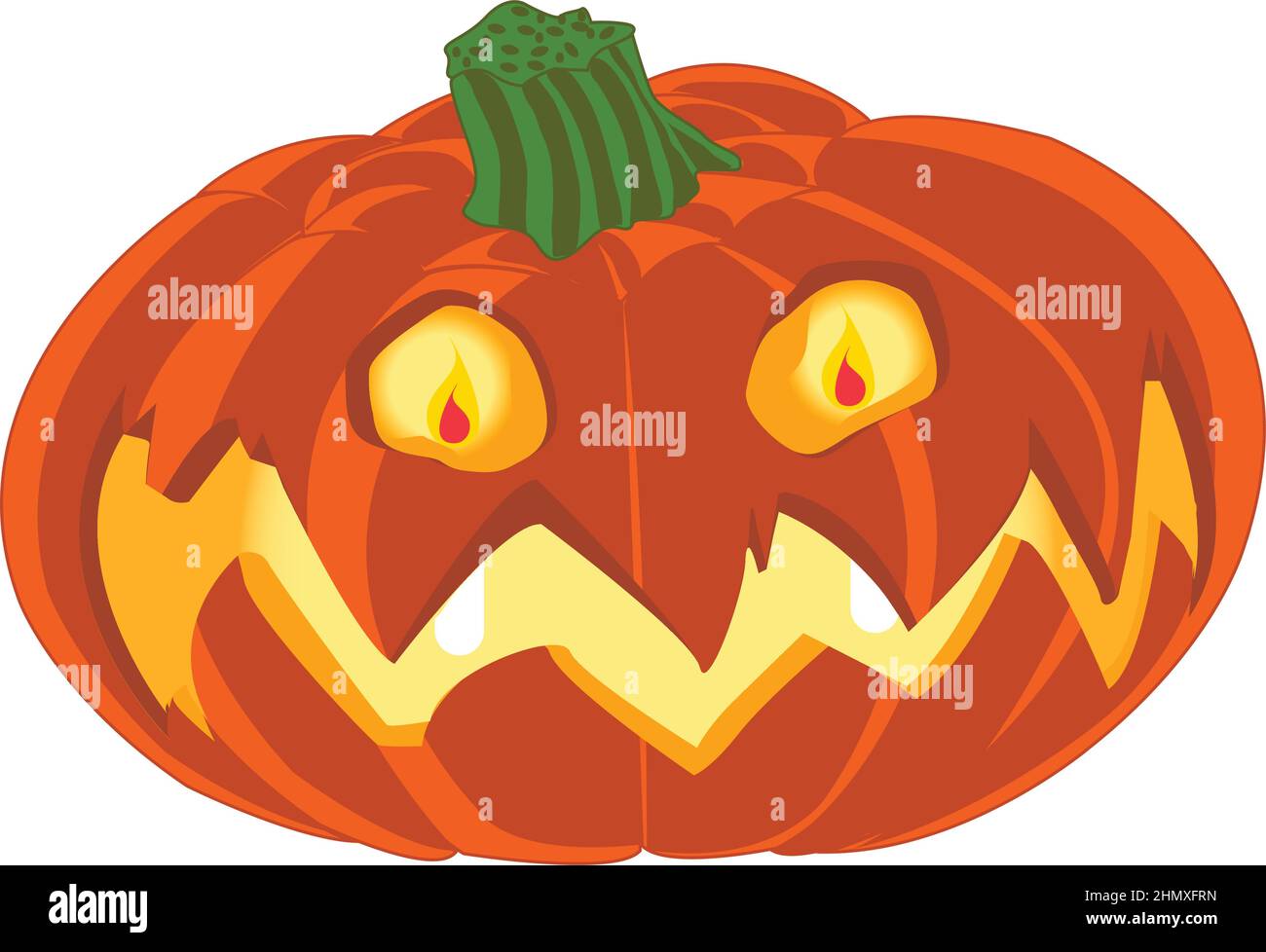 Halloween Jack-O-Lantern Vector Illustration Stock Vector
