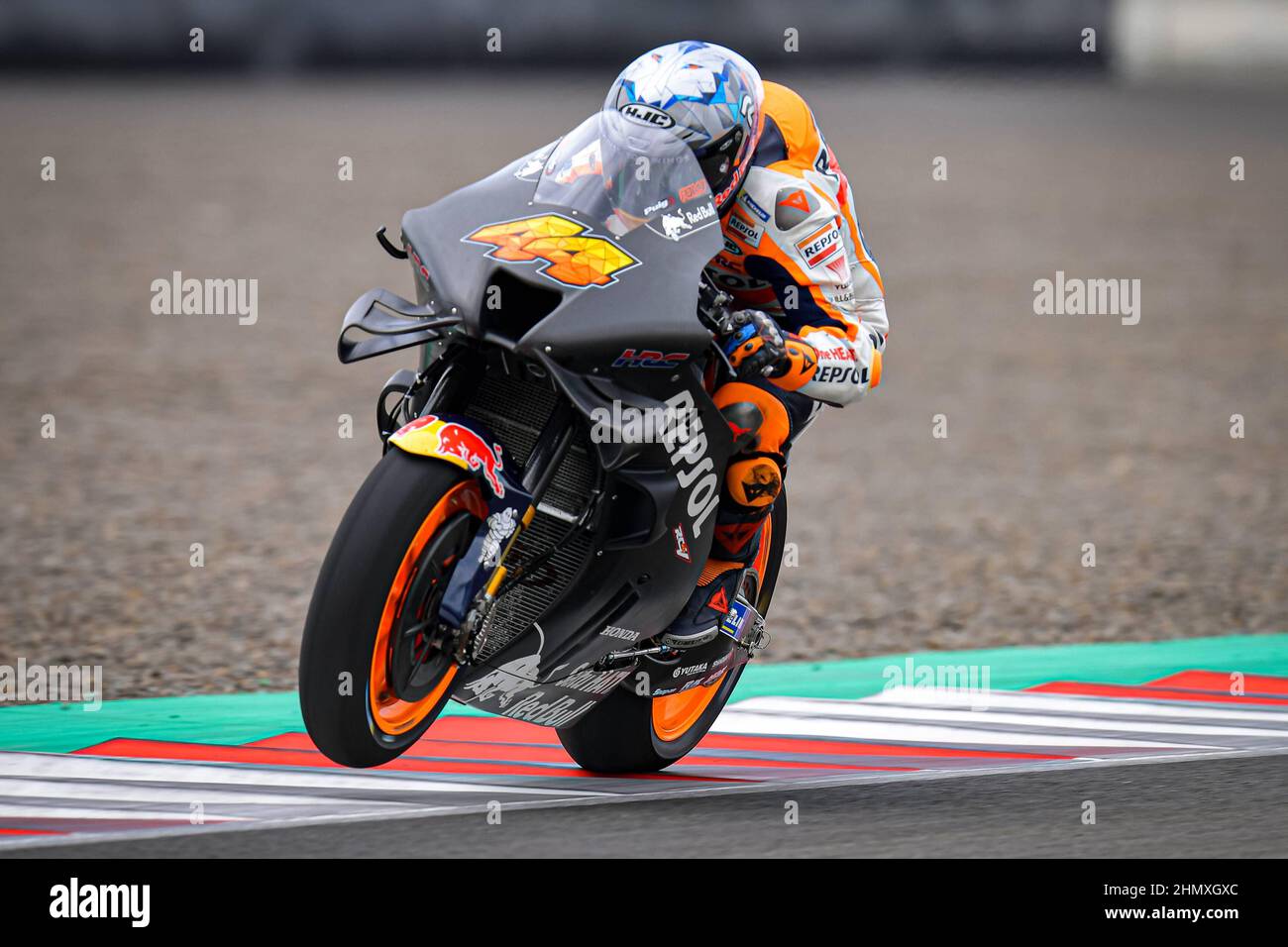 Official MotoGP tests at the Pertamina Mandalika International Street  Circuit . Indonesia February 12, 2022. In picture: 44 Pol Espargaro Test  oficiales de MotoGP en el Circuito Internacional de Mandalika, Indonesia 12
