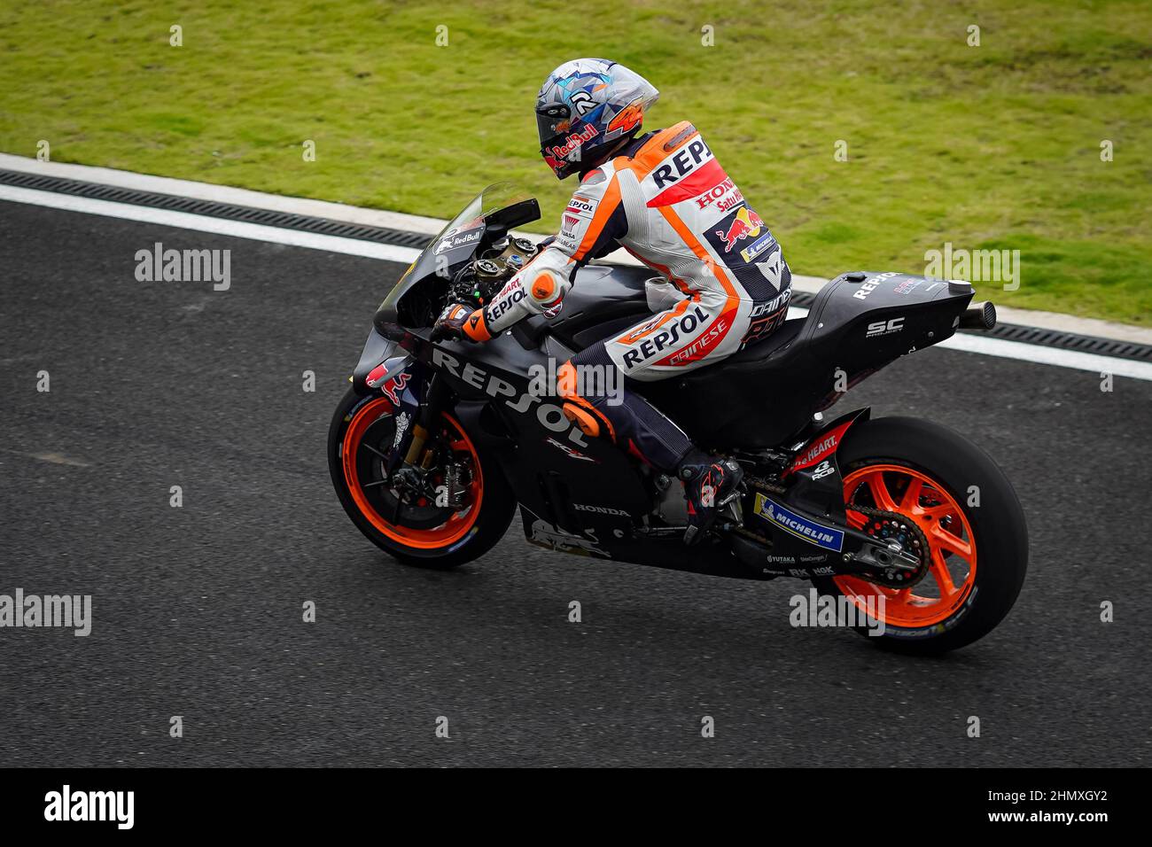 Official MotoGP tests at the Pertamina Mandalika International Street  Circuit . Indonesia February 12, 2022. In picture: 44 Pol Espargaro Test  oficiales de MotoGP en el Circuito Internacional de Mandalika, Indonesia 12