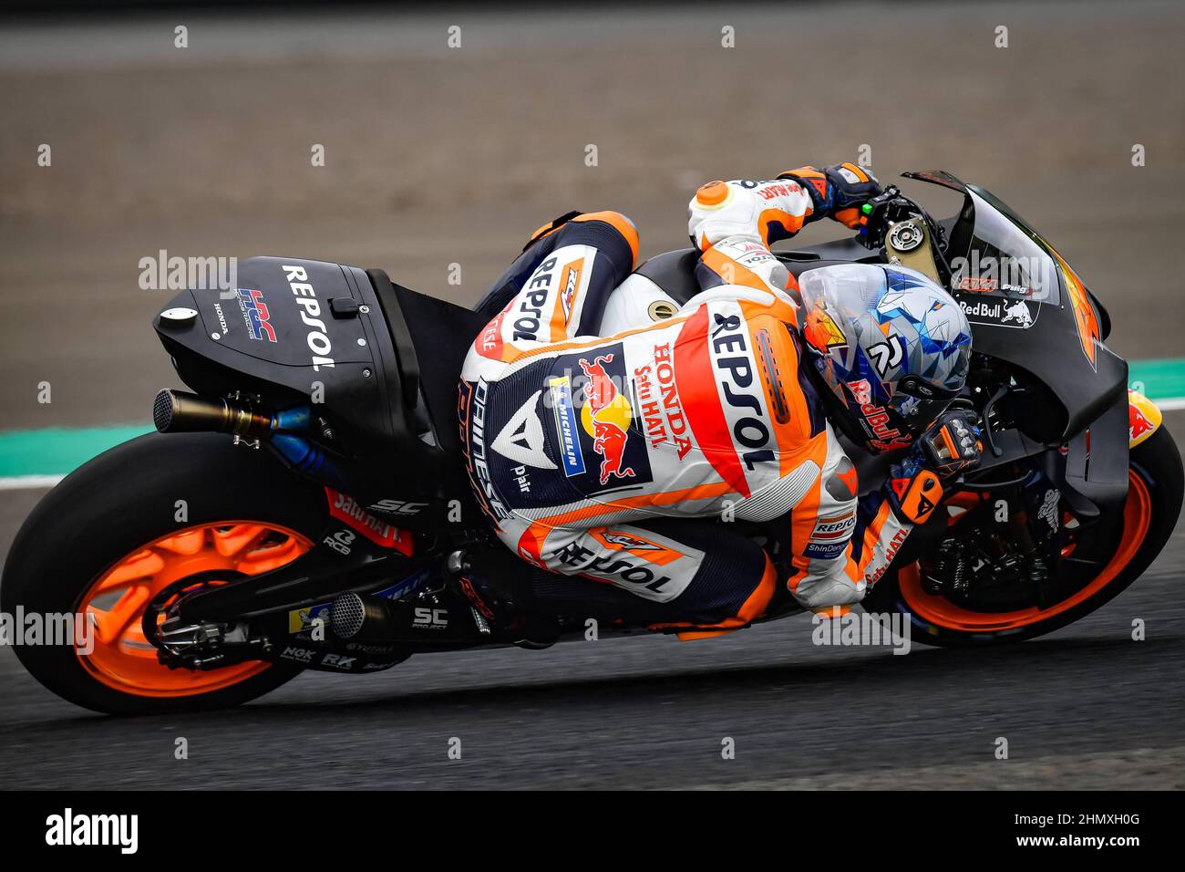 Official MotoGP tests at the Pertamina Mandalika International Street  Circuit . Indonesia February 12, 2022. In picture: 44 Pol Espargaro Test  oficiales de MotoGP en el Circuito Internacional de Mandalika, Indonesia 12