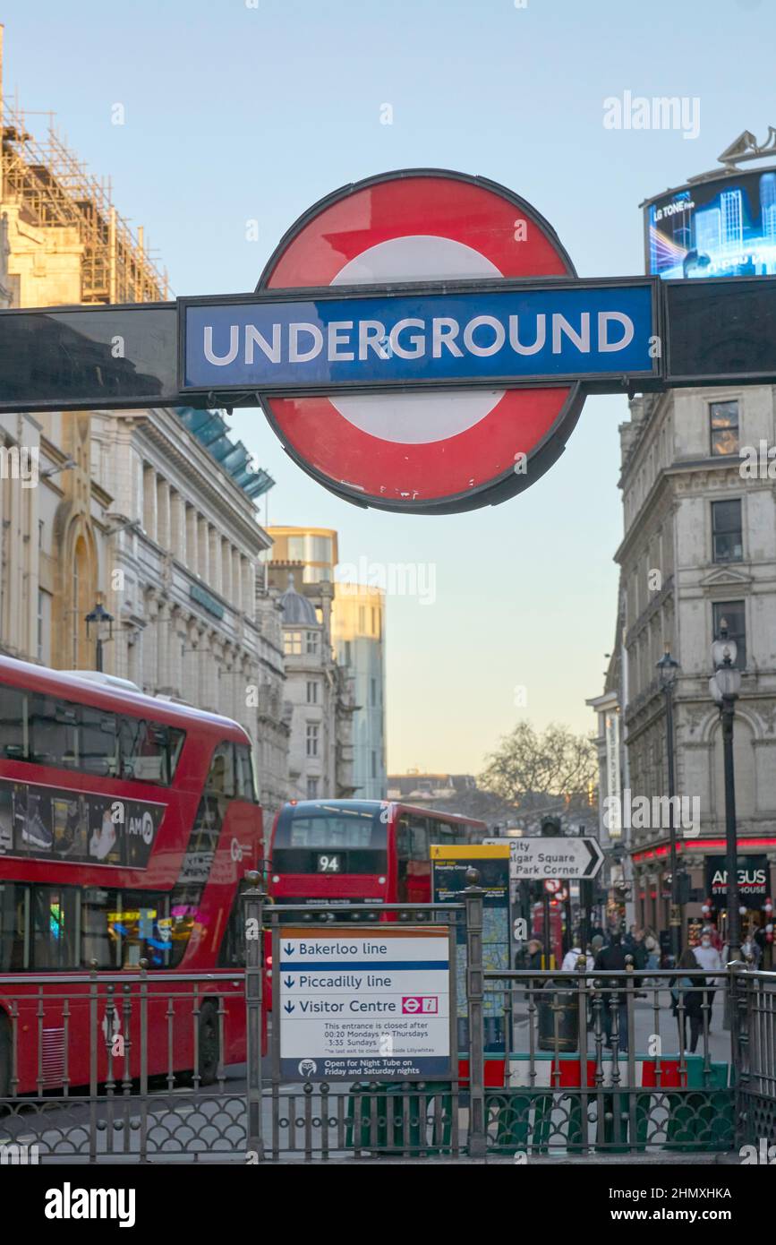 picadilly underground Stock Photo