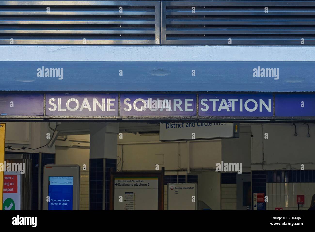 sloane square underground station Stock Photo