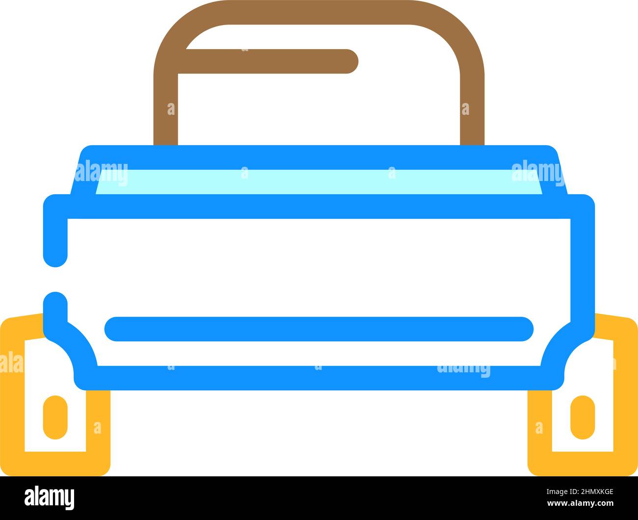 push button switch color icon vector illustration Stock Vector Image ...
