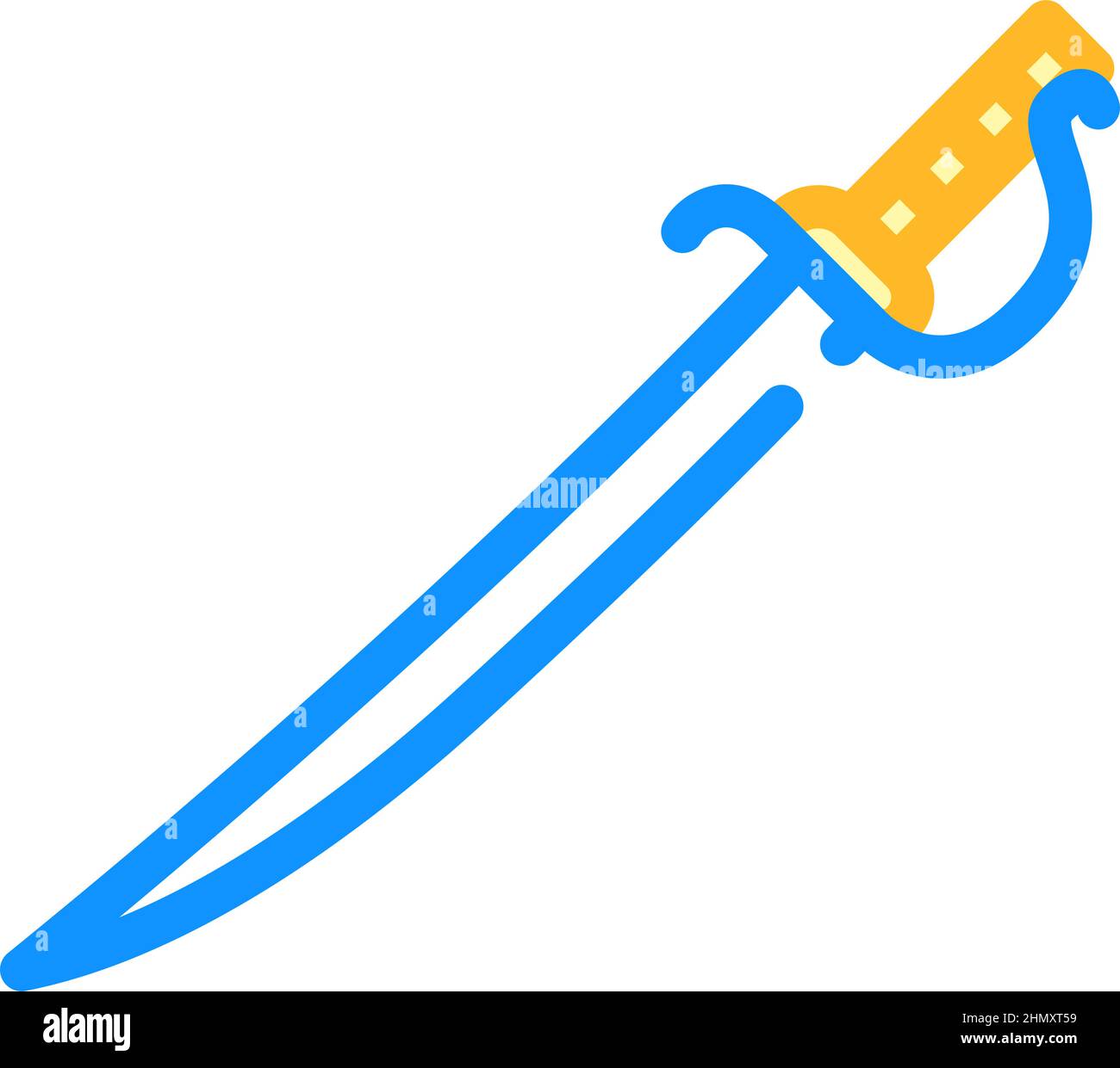 sword weapon color icon vector illustration Stock Vector Image & Art ...