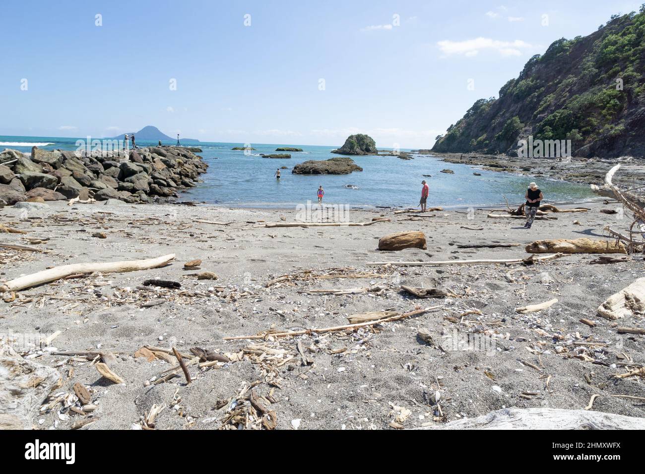 Whakatane New Zealand January 28 2022; East Heads and waterfront with