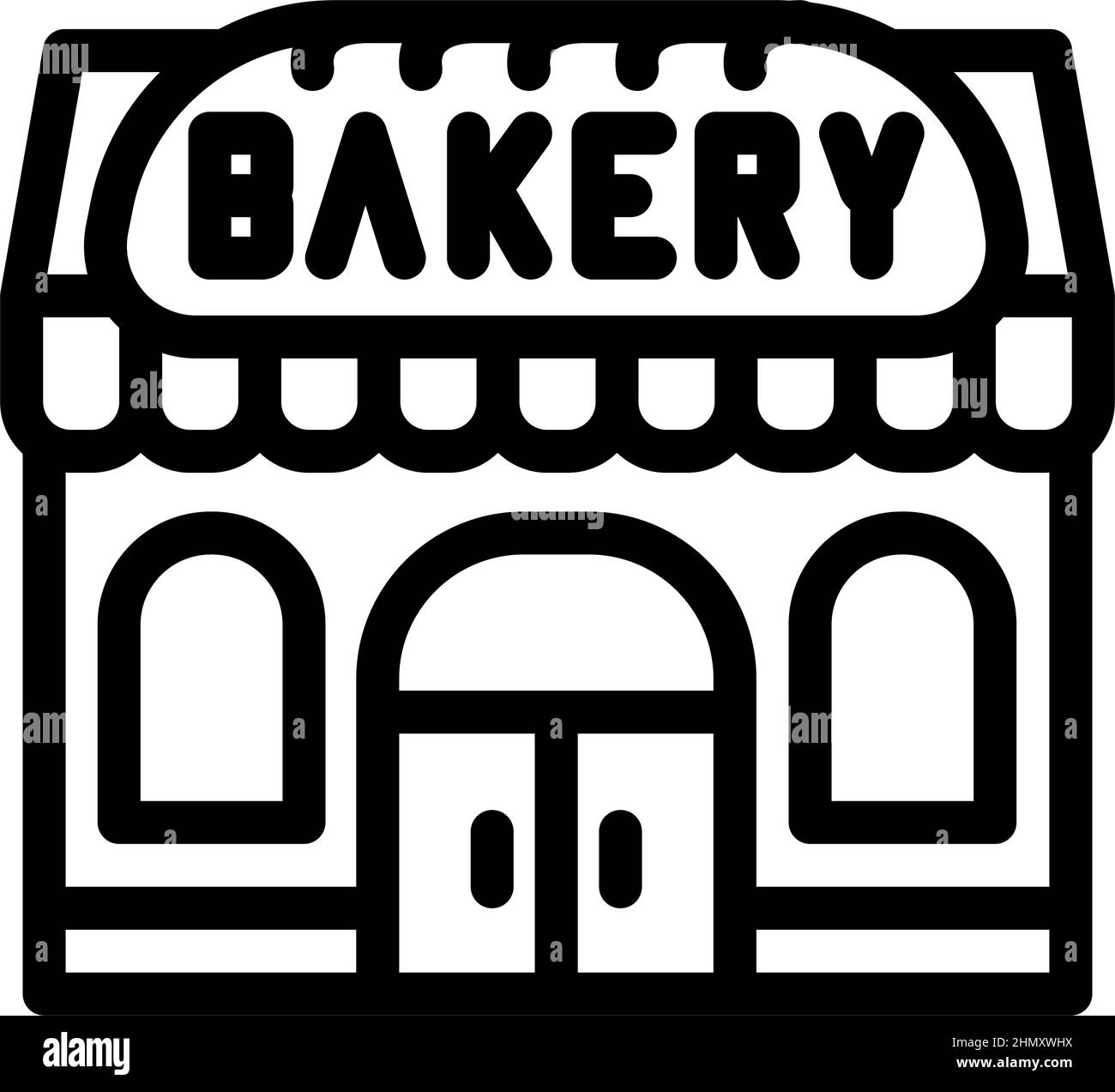 shop bakery line icon vector illustration Stock Vector Image & Art - Alamy