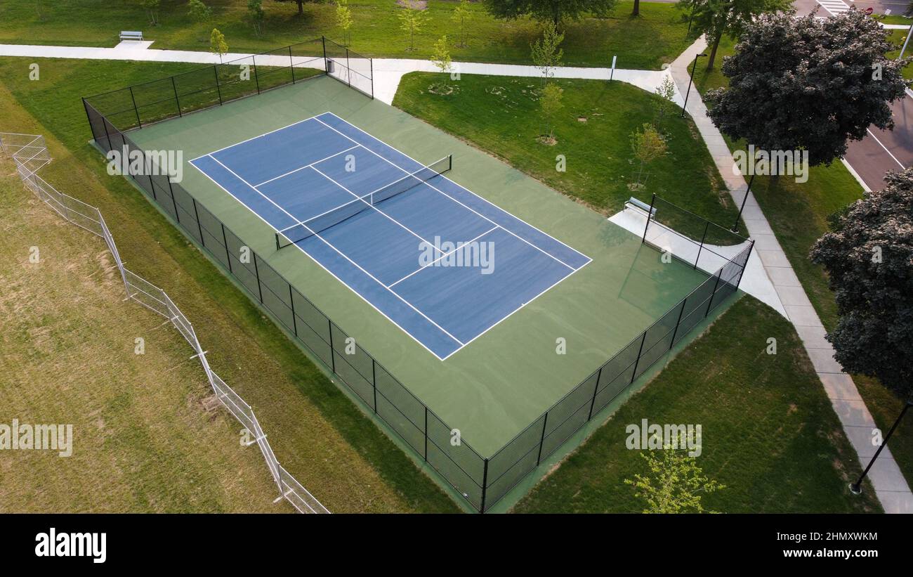 Newly built tennis courts at East Lions Community Centre in London Ontario  Canada. Luke Durda/Alamy Stock Photo - Alamy