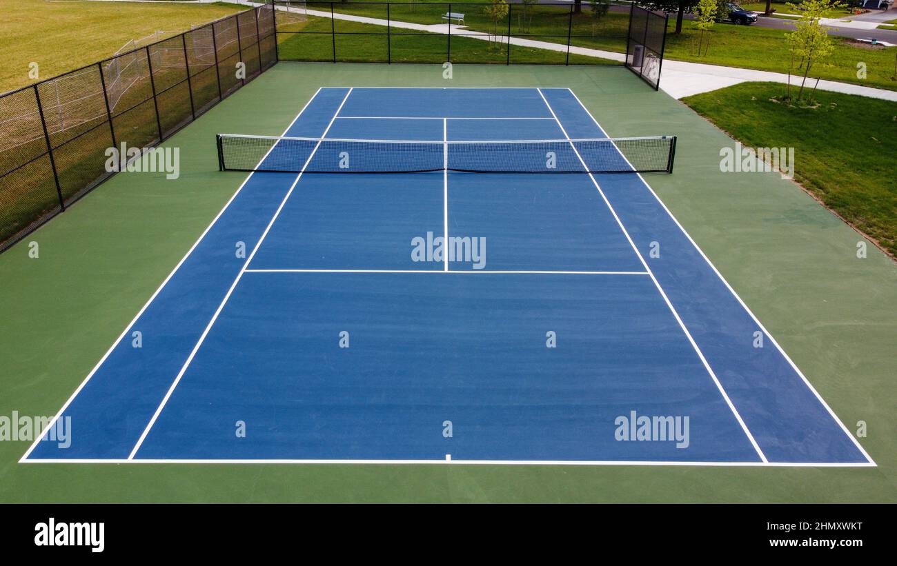 Newly built tennis courts at East Lions Community Centre in London