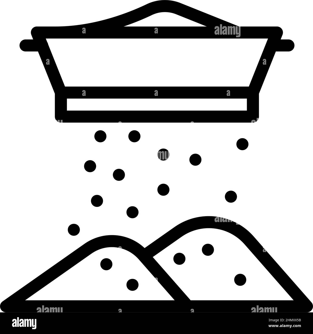 flour sifting line icon vector illustration Stock Vector Image & Art ...