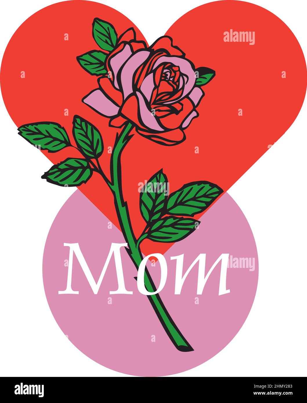 Mothers Day Vector Illustration Stock Vector Image & Art - Alamy