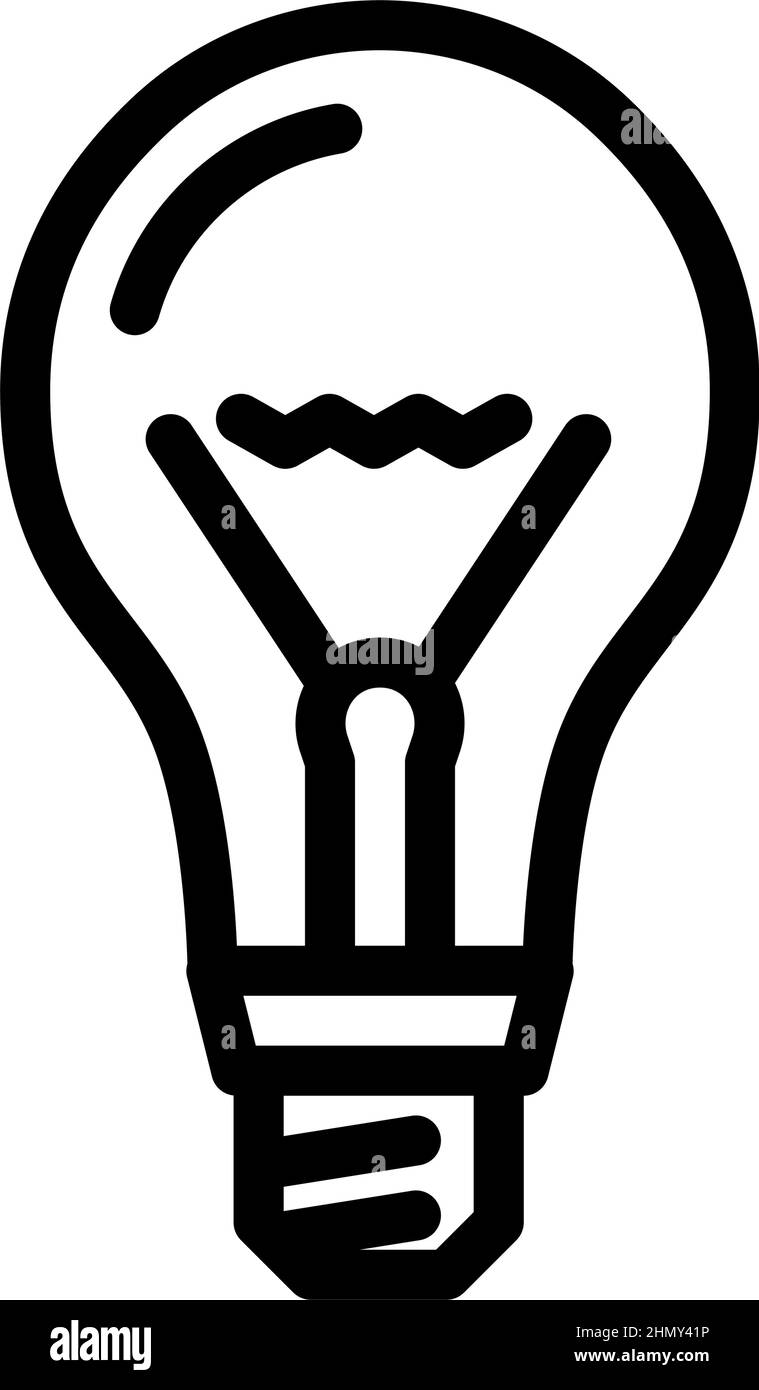 glass light bulb line icon vector illustration Stock Vector Image & Art ...