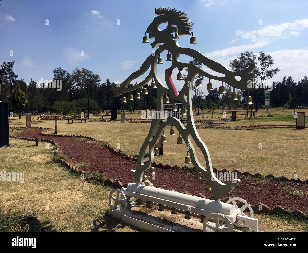 San Juan de Aragon Park, Mexico City Stock Photo Alamy
