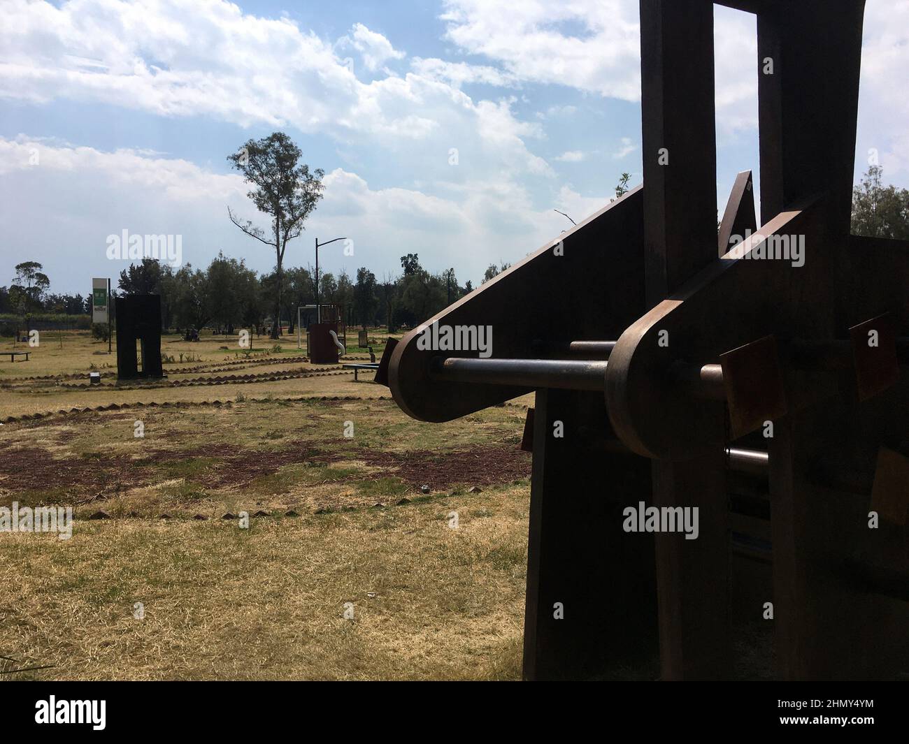 San Juan de Aragon Park, Mexico City Stock Photo Alamy
