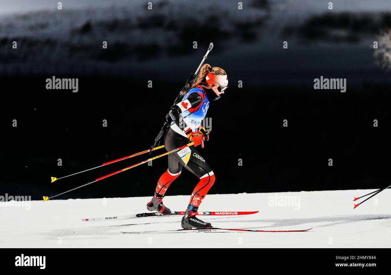 Ukaleq Slettemark from Greenland during Biathlon at the Beijing 2022