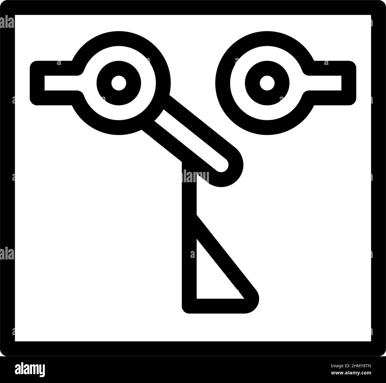 limit switch mechanism line icon vector illustration Stock Vector Image