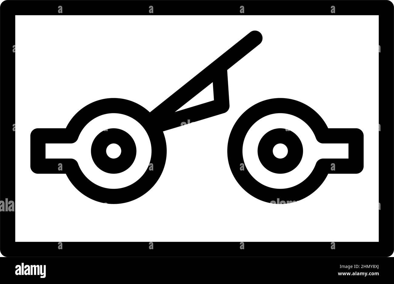 push button switch mechanism line icon vector illustration Stock Vector