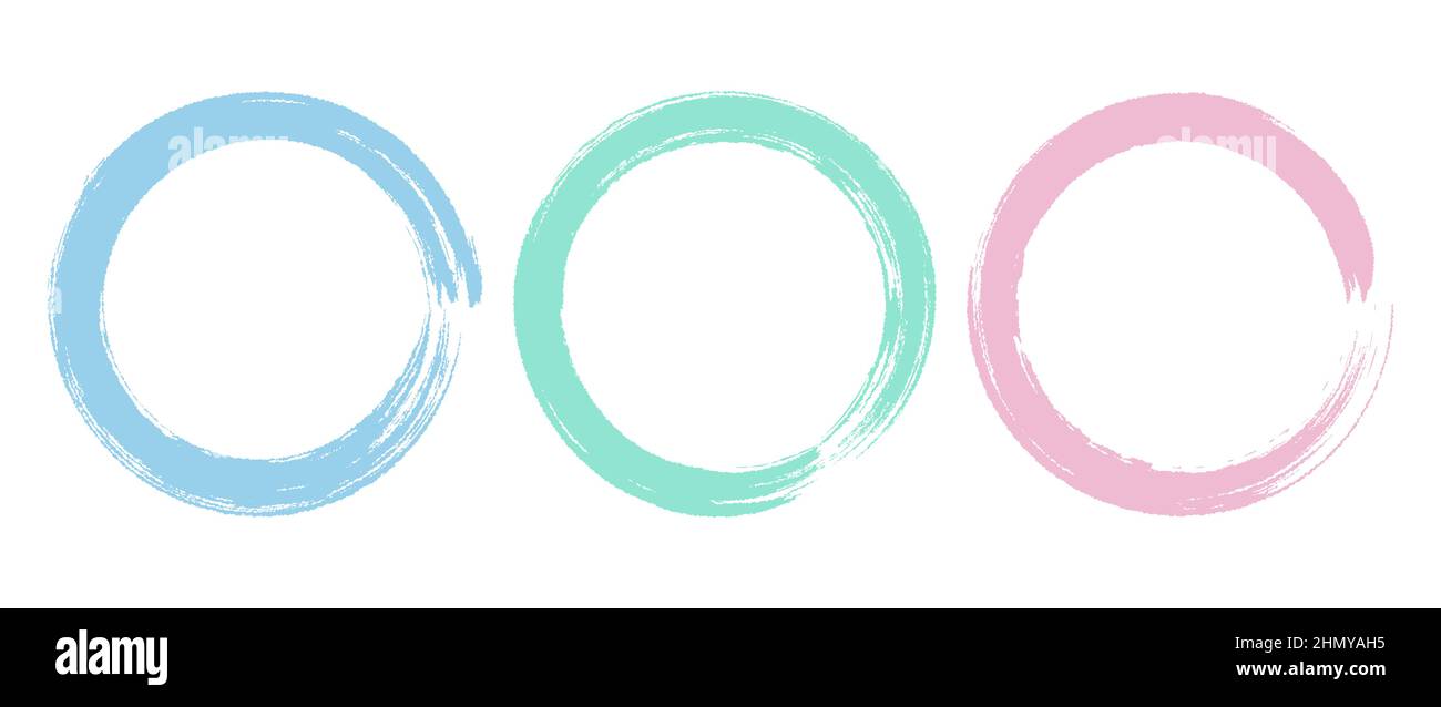 Brush Circle Logo template Vector Design Stock Vector Image & Art - Alamy