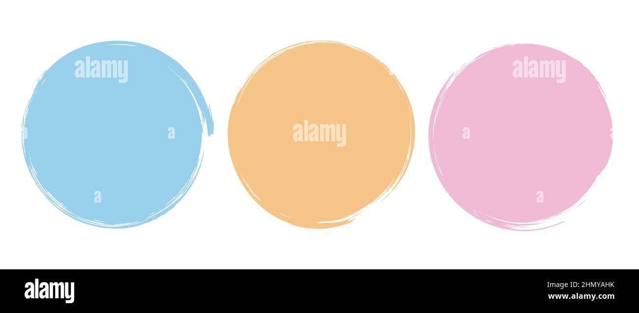 Brush Circle Logo Template Vector Stock Vector Image & Art - Alamy